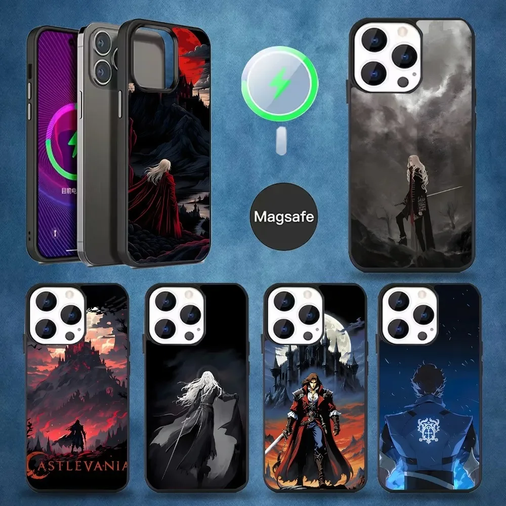 C-Castlevania Game Phone Case  For iPhone 16,15,14,13,12,11,Pro,Max,Plus,Mini,Magsafe,Magnetic Wireless Charging Case