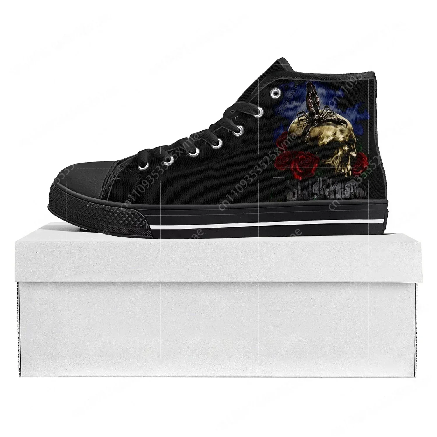 

Scorpions Metal Rock Band Pop High Top High Quality Sneakers Mens Womens Teenager Canvas Sneaker Casual Couple Shoes Custom Shoe
