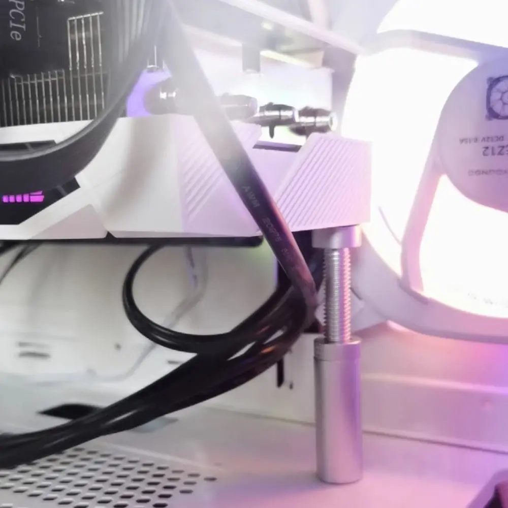 Держатель видеокарты из алюминиевого сплава, графический процессор, фиксированный держатель видеокарты в форме разъема, регулируемый телескопический магнитный кронштейн для видеокарты