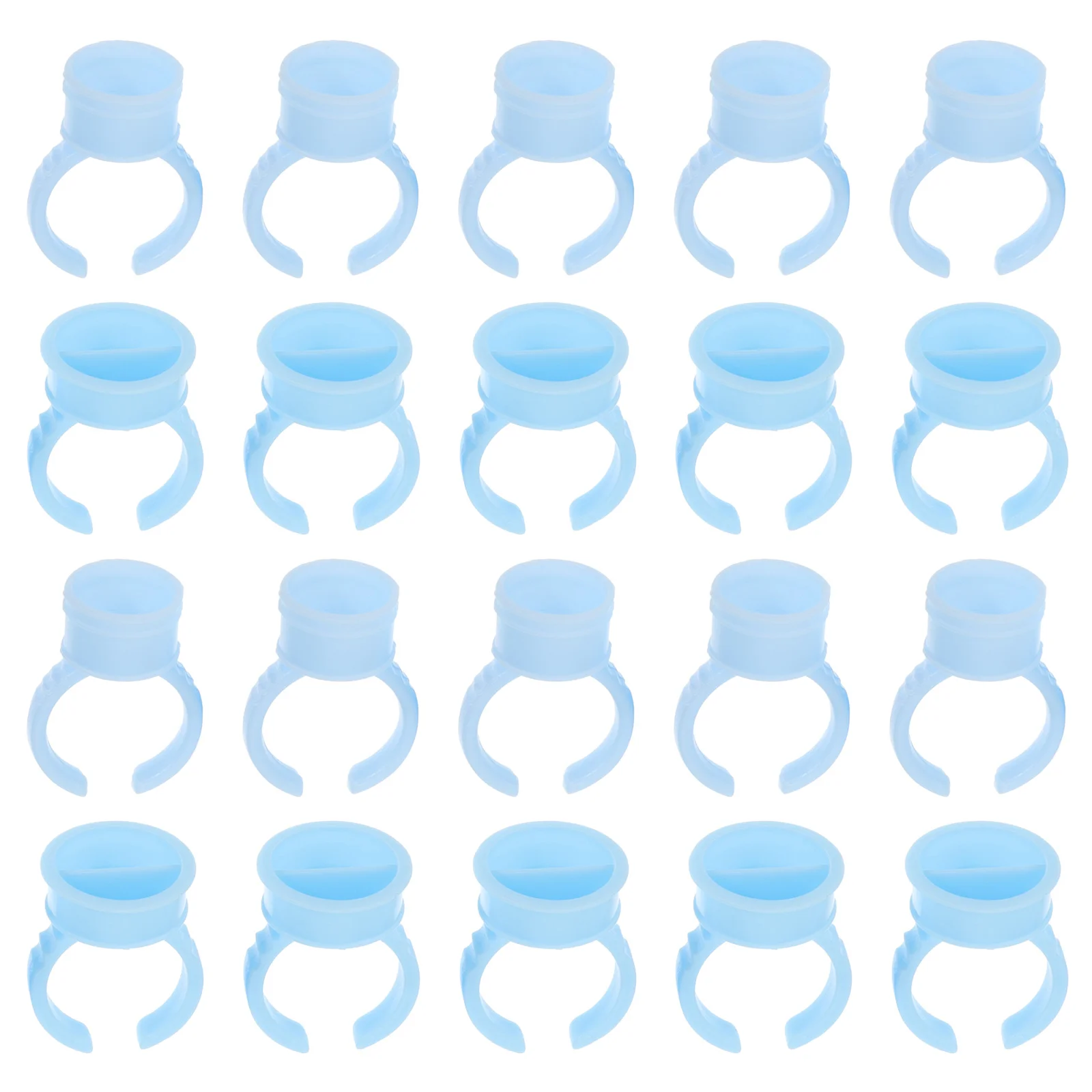 

200 Pcs Eyelash Fanning Glue Cup Anillos Para De Pestañas Tattoo Ring Makeup Container