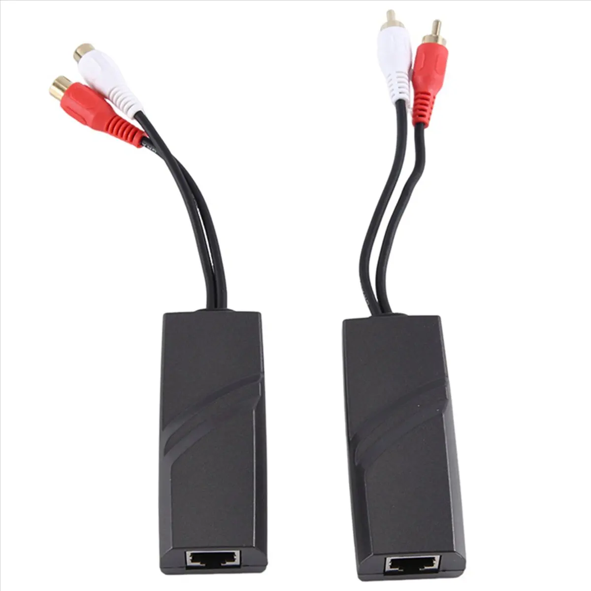 1 par extensor de Cable de red de Audio interfaz de transmisor de par trenzado extensor de Audio bidireccional RJ45 a Extender-A22U