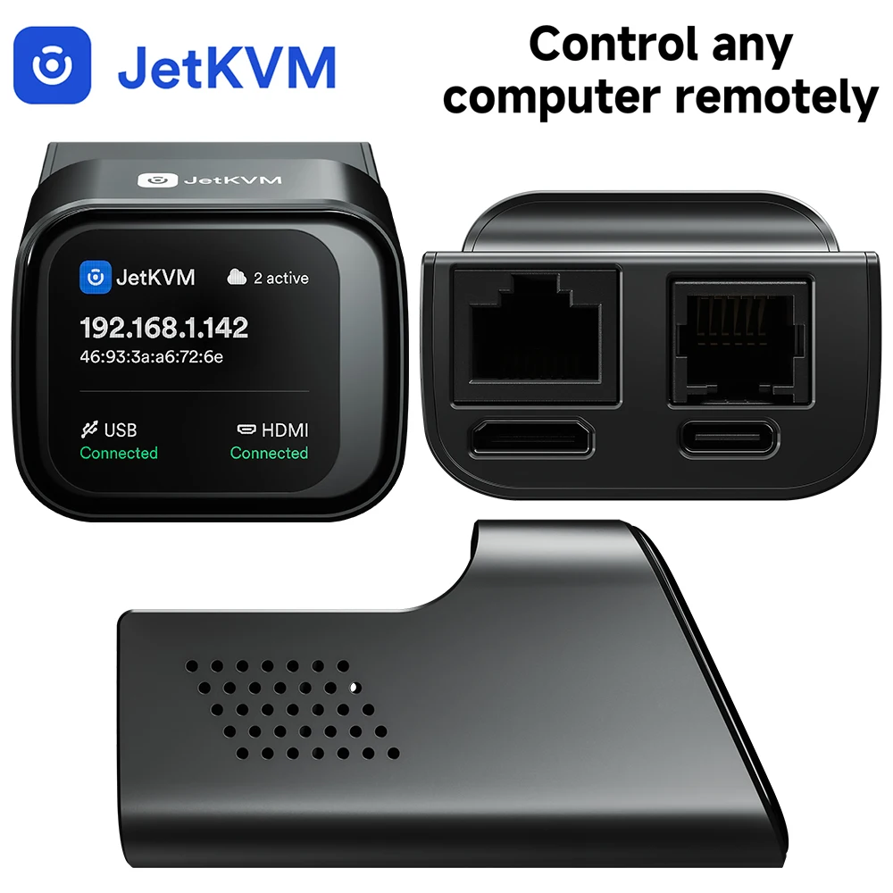 JetKVM IP-KVM Open Source Hdml USB Remote Management Desktop Control Device Supports Mac/Windows/Linux etc Desktop control