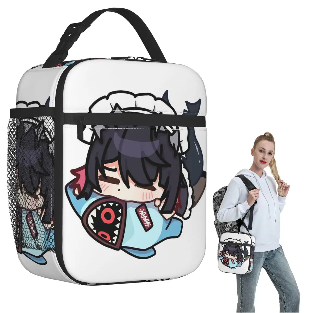 Ellen Joe Guzi's Original Animation Zenless Zone Zero Anime Insulated Lunch Bag for Women Kids Food Boxes Thermal Lunch Box Tote