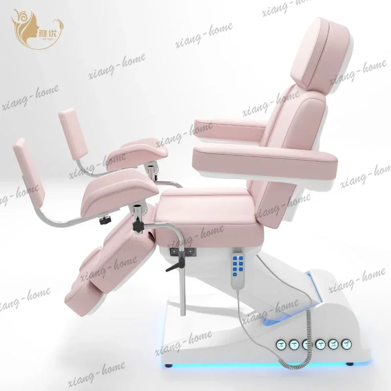 LSElectric Adjustable Massage Bed With Metal Frame And Synthetic Leather Upholstery For Spa And Beauty Treatment Rooms