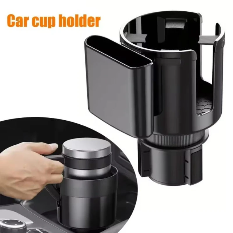

1PC Car Cup Holder Expander Adapter Adjustable Base U-shaped Handle Slot Multi-functional Drink Holder Interior Stowing Tidying