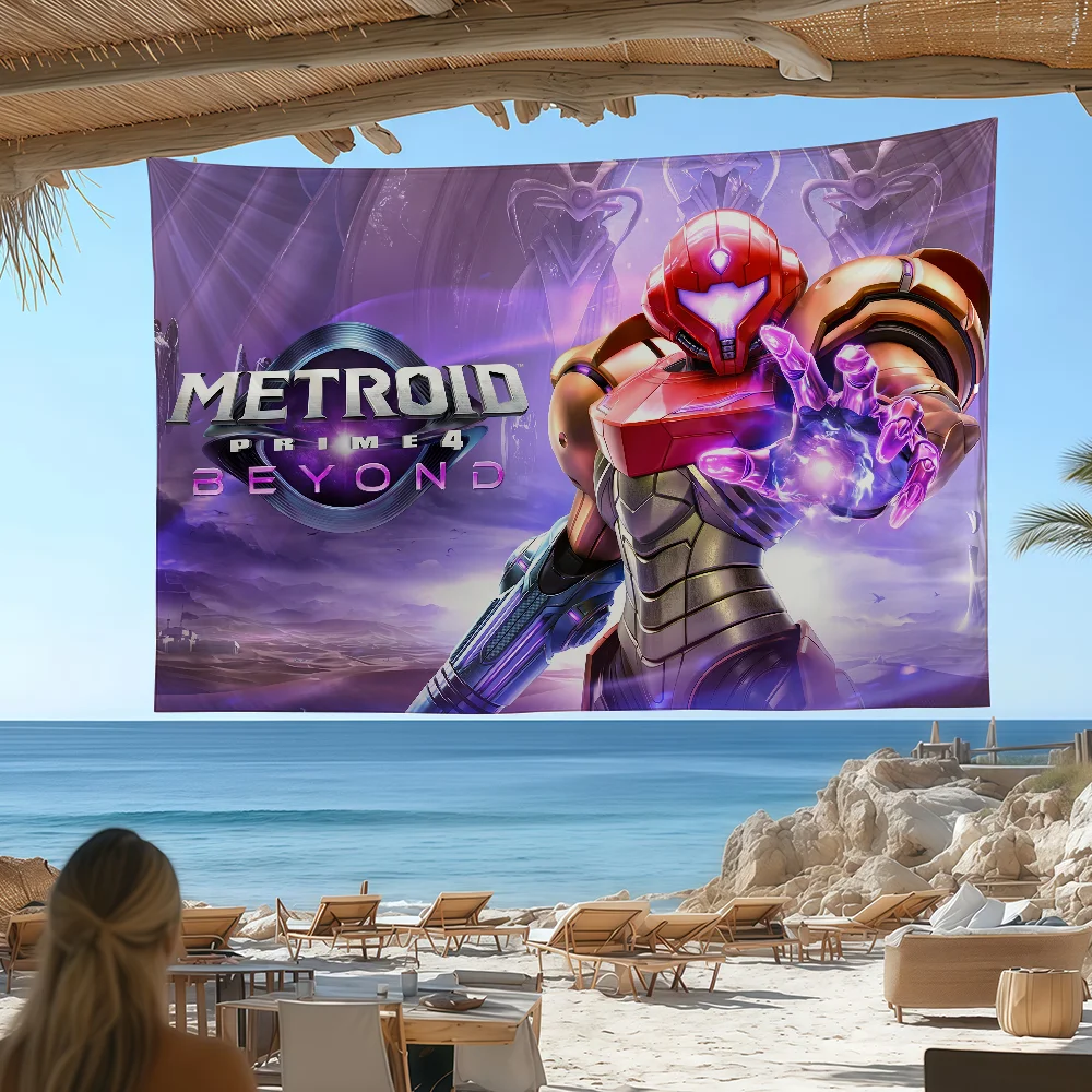 Game M-Metroid P-Prime 4 B-Beyond flag Custom Camping Garden Decor Party Backdrops Wall Art Family Gifts