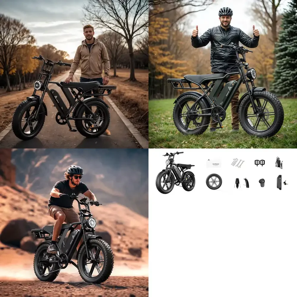 

EU/UK Stock Dual Motor 1200W Electric Bike Tire Hydraulic Disc Brakes Suspension Legal Off-Road Use 60km Range Per Steel