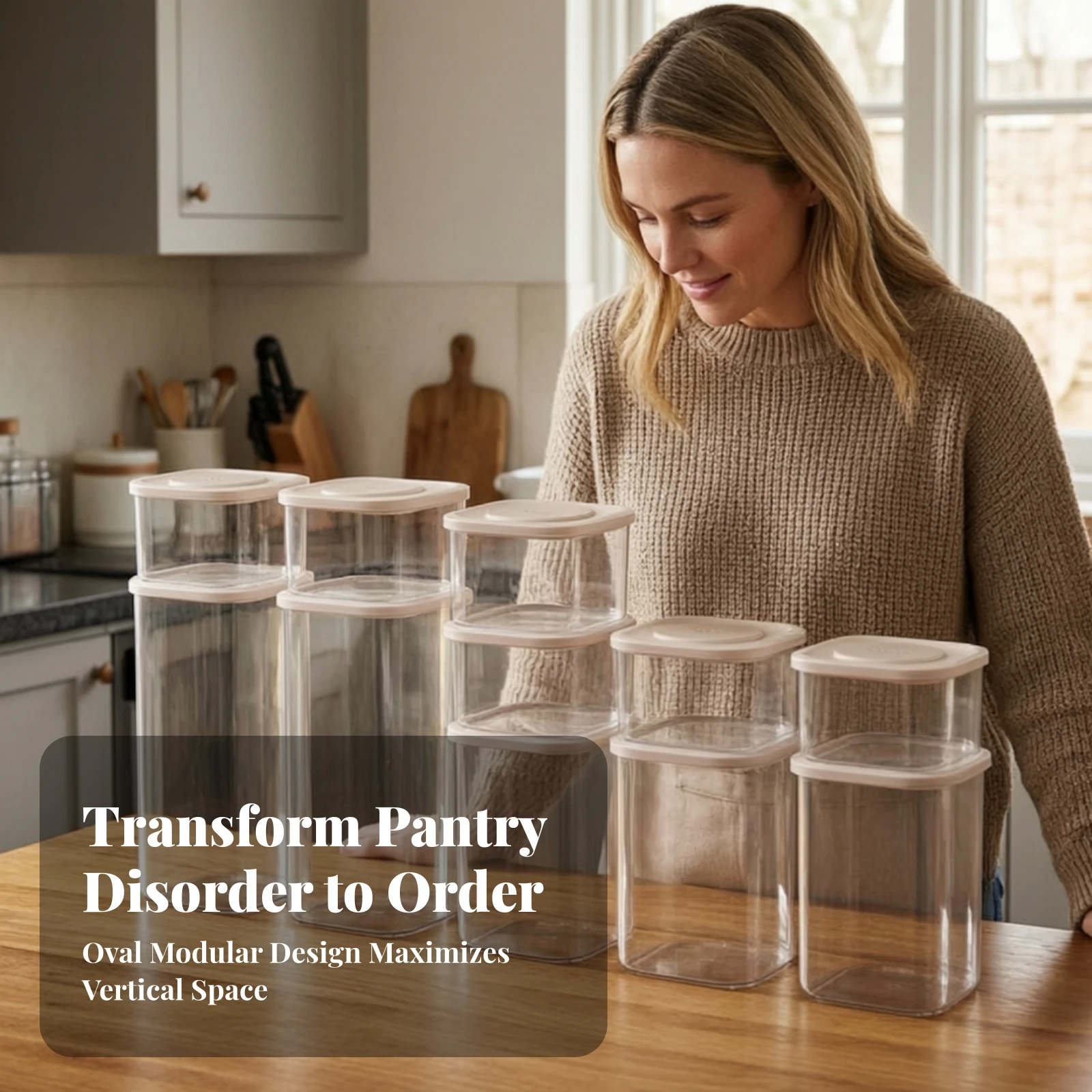 12 Pieces Food Storage Container Clear Lidded Container Canisters Microwave-Safe Containers Long-Lasting for Kitchen