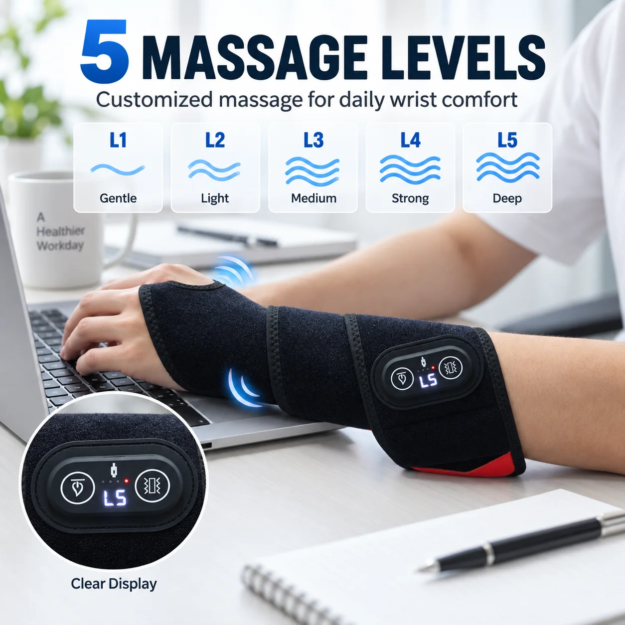 Czerwony masażer do nadgarstka – Wrist Wraps recenzja i cena