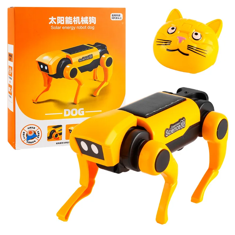 New Science and Education Solar Energy Machine Dog Steam Manual DIY Assembly Puzzle Experiment Robot Male and Female Toys