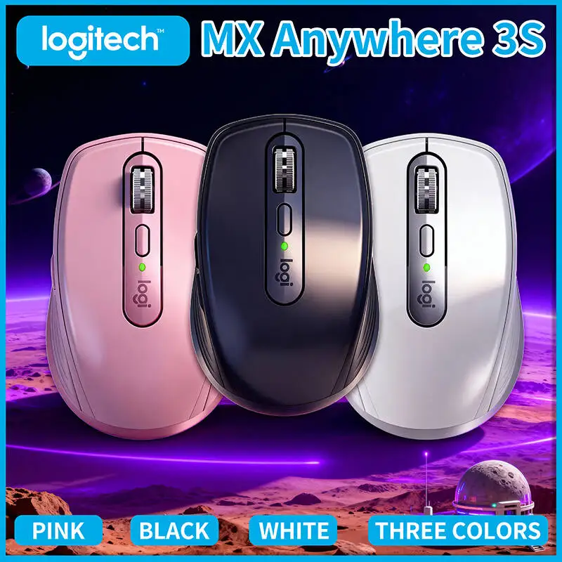 

Logitech MX Anywhere 3S Premium Wireless Mouse for Creatives, Silent, Precise, Ergonomic Comfort