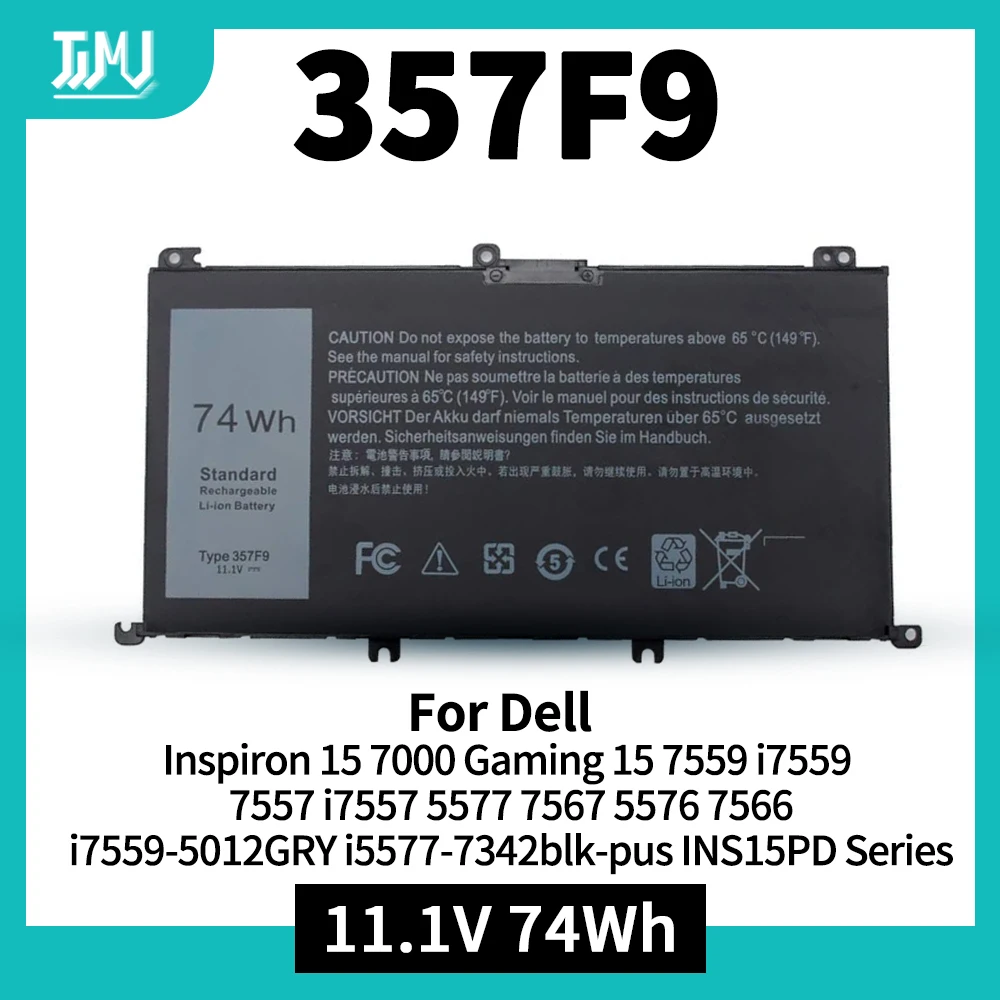 

Аккумулятор для ноутбука Dell Inspiron 15 7000 Gaming 15 7559 i7559 7557 i7557 5577 7567 5576