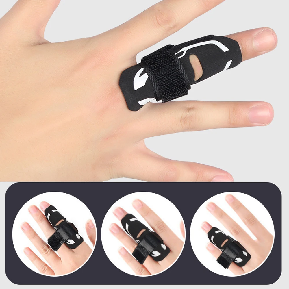 1Pcs Finger Sleeves Protectors, Adjustable Trigger Finger Brace Splint Support for Sport Basketball Volleyball Tennis Baseball