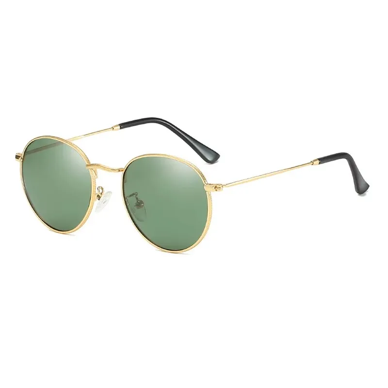 SHAUNA Classic Women Round Polarized Sunglasses Retro Men Ocean Film Glasses UV400
