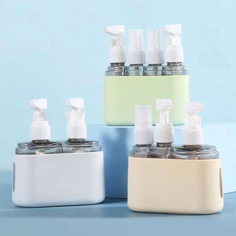 2/3/4-In-1 Travel Bottle Set Perfume Refillable Combination Hand Wash Lotion Split Shampoo Shower Gel Empty Bottle Travel Kit