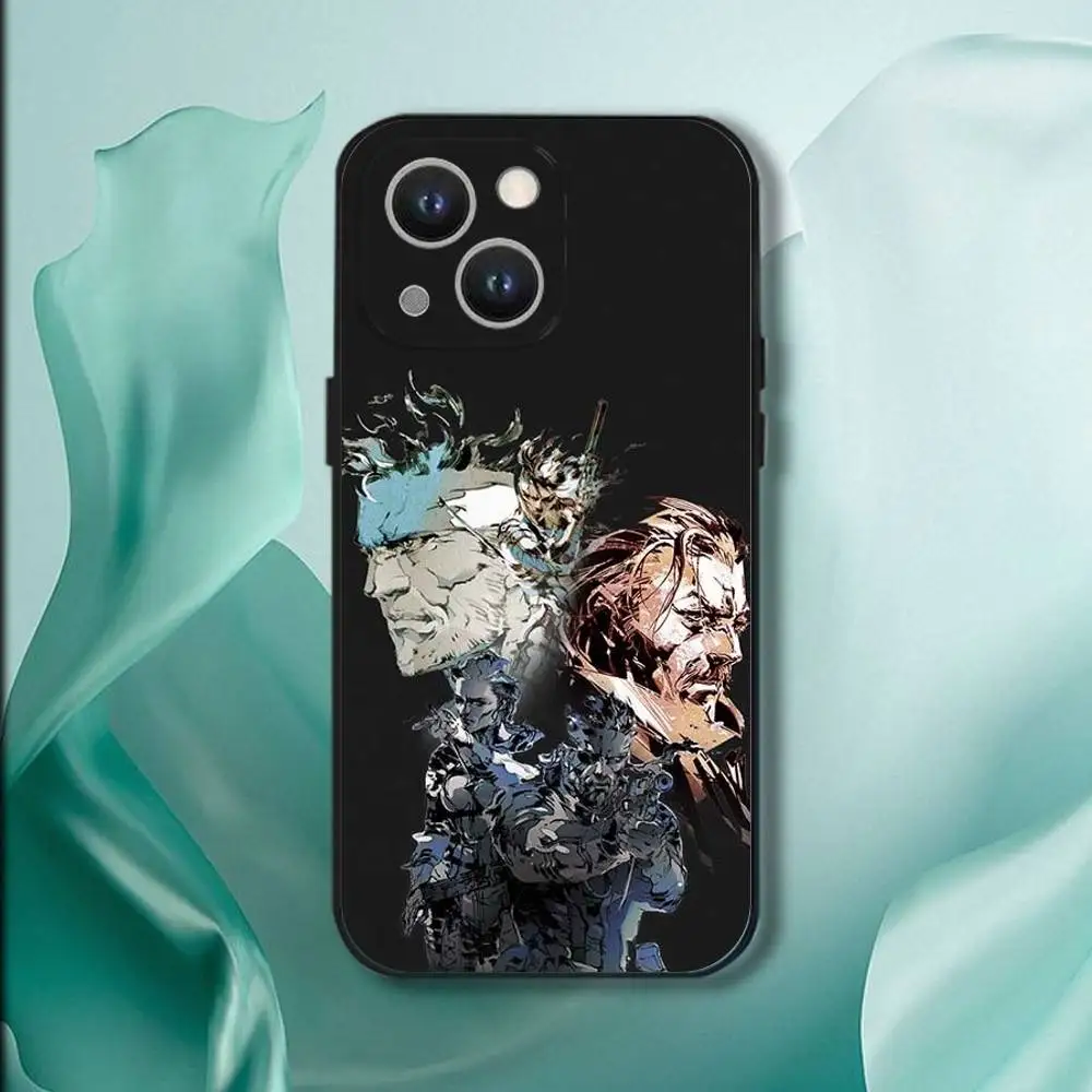 เคสโทรศัพท์ลายเกม Metal Gear Solid สำหรับ iPhone 17,16,15,14,13,12,11,Pro,XS,Max,XR,Plus,E,SE4,Mini สีดำแบบนิ่ม