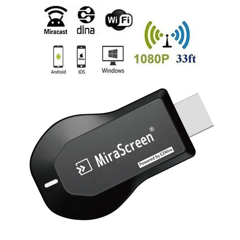 M2 Pro TV Stick Wifi Display Receiver Anycast DLNA Miracast Airplay Mirror Screen Adapter ForAndroid IOS Mirascreen