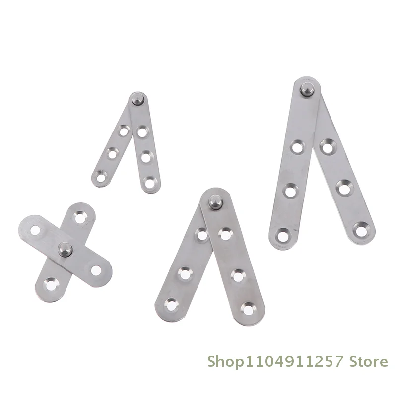 1 Pc Rotating Hinge(With Screws) Stainless Steel Concealed 360 Degree Revolving Door Pivot Hinge Brushed