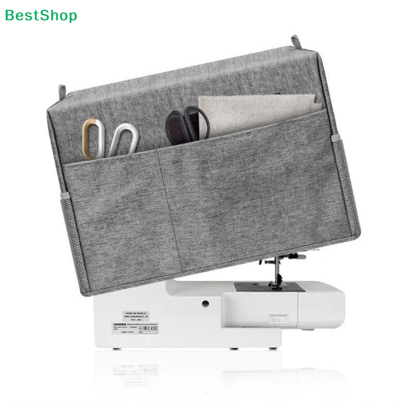 ☪Home Dustproof Dust Cover For Sewing Machine With Pockets/Organizer Sewing Tool Knitting Embroidery Supply Organizer