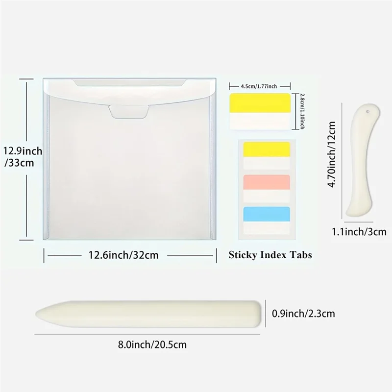 VO-12Pc Organizzatori di carta per album con etichetta adesiva per carta da 12 pollici, carta vinilica, custodia per carte di carta in carta vinilica trasparente