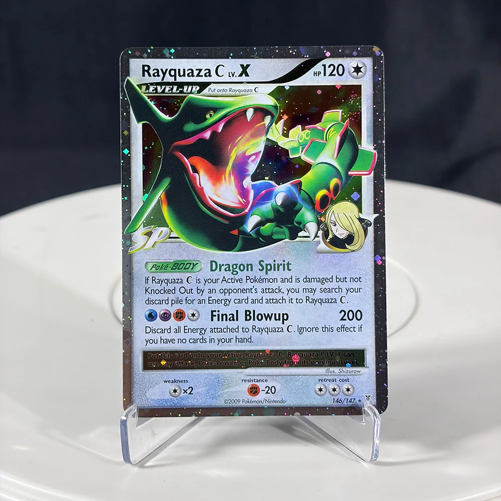 PTCG Proxy-Karten EX-Serie Rayquaza Gold Star Charizard Gengar Pikachu Hobbys Sammlerstücke Spielesammlung Anime-Karten