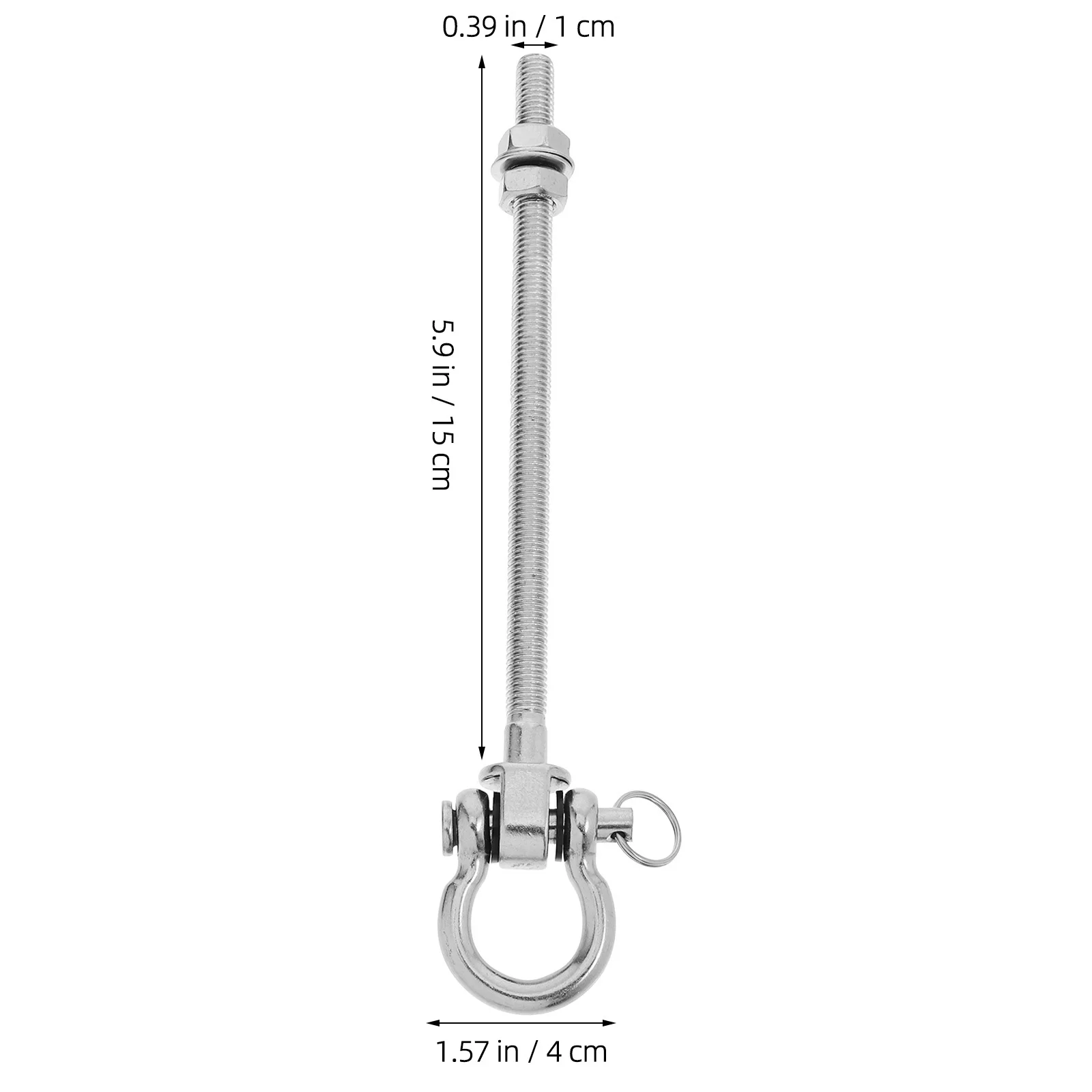 Stainless Steel Heavy Duty Swing Accessory Porch Swing Hanger Hammock Hanging Part Ceiling Swivel Hook Hardware