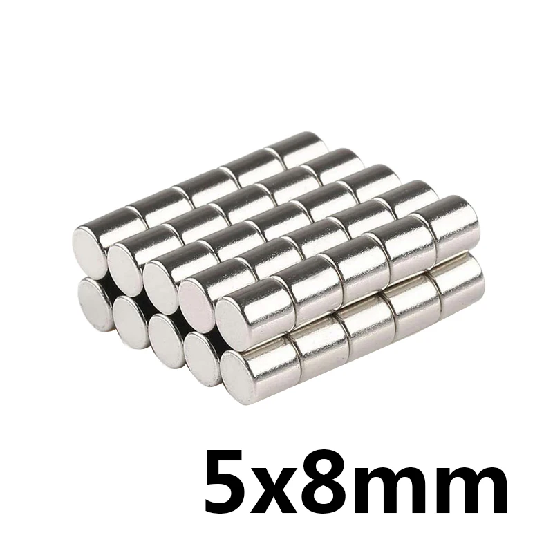5x8mm Neodymium Disc Magnets 5x8 Search Minor Diameter Magnet 5*8mm Bulk Small Round Magnets 5*8