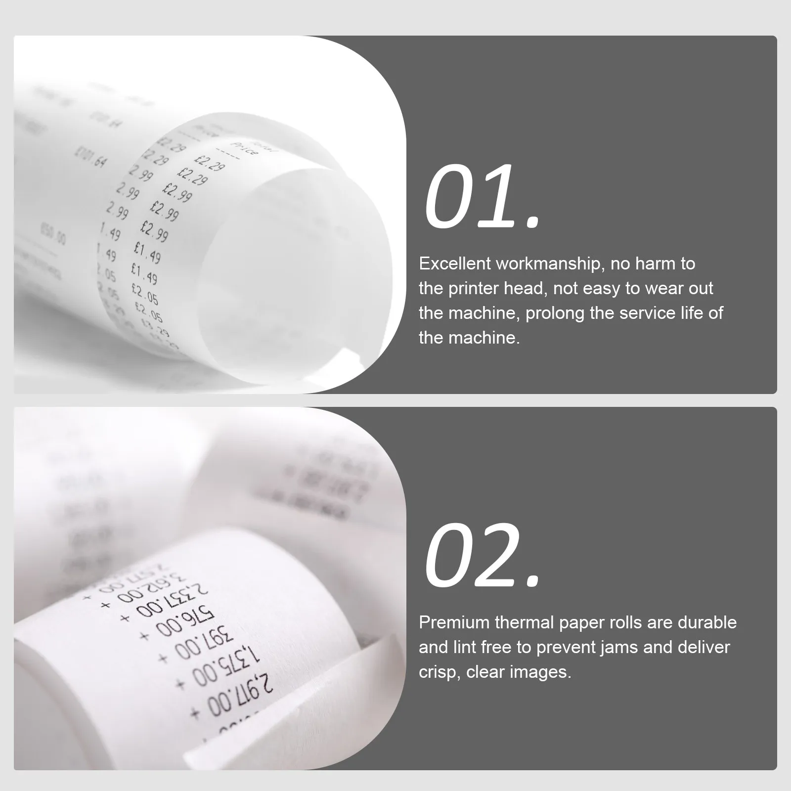 

10 рулонов высококачественной термобумаги: гладкая, прозрачная, для четкой печати, для кассовых аппаратов, супермаркетов и офисов