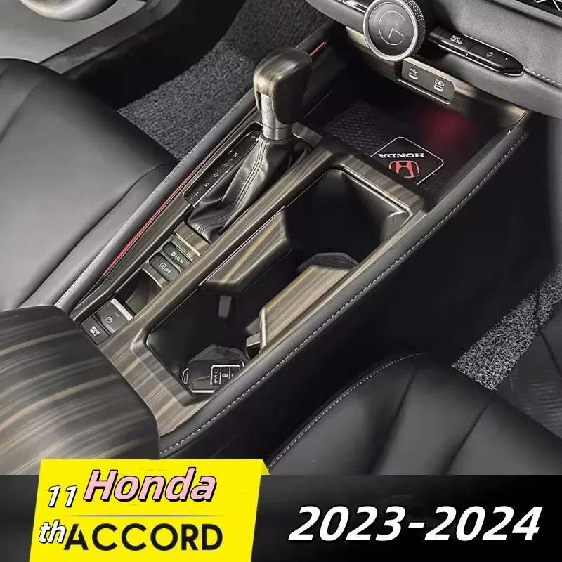 

Car Center Console Gear Shift Panel Cover ABS Plastic Decoration Frame For Honda Accord 11th 2023 2024 Auto Interior Accessories