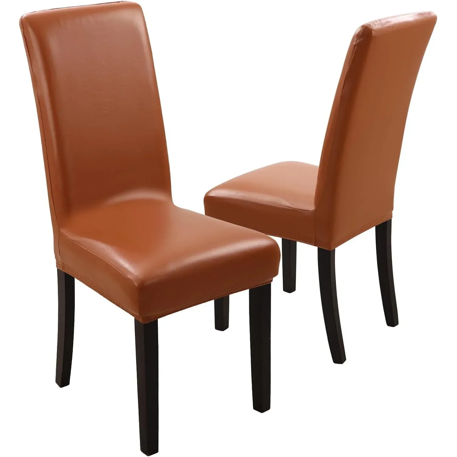 PU Leather Chair Covers Waterproof Dining Room Stretch Elastic Chair Seat Protector Home Decoration Chair Cover Wedding Party