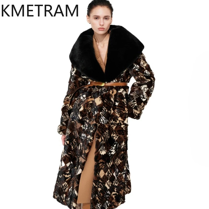 100% Natural Mink Fur Jacket Woman Old Money Style Long Real Fur Coat Luxury Winter Coats Women Clothing 2025 шуба женская