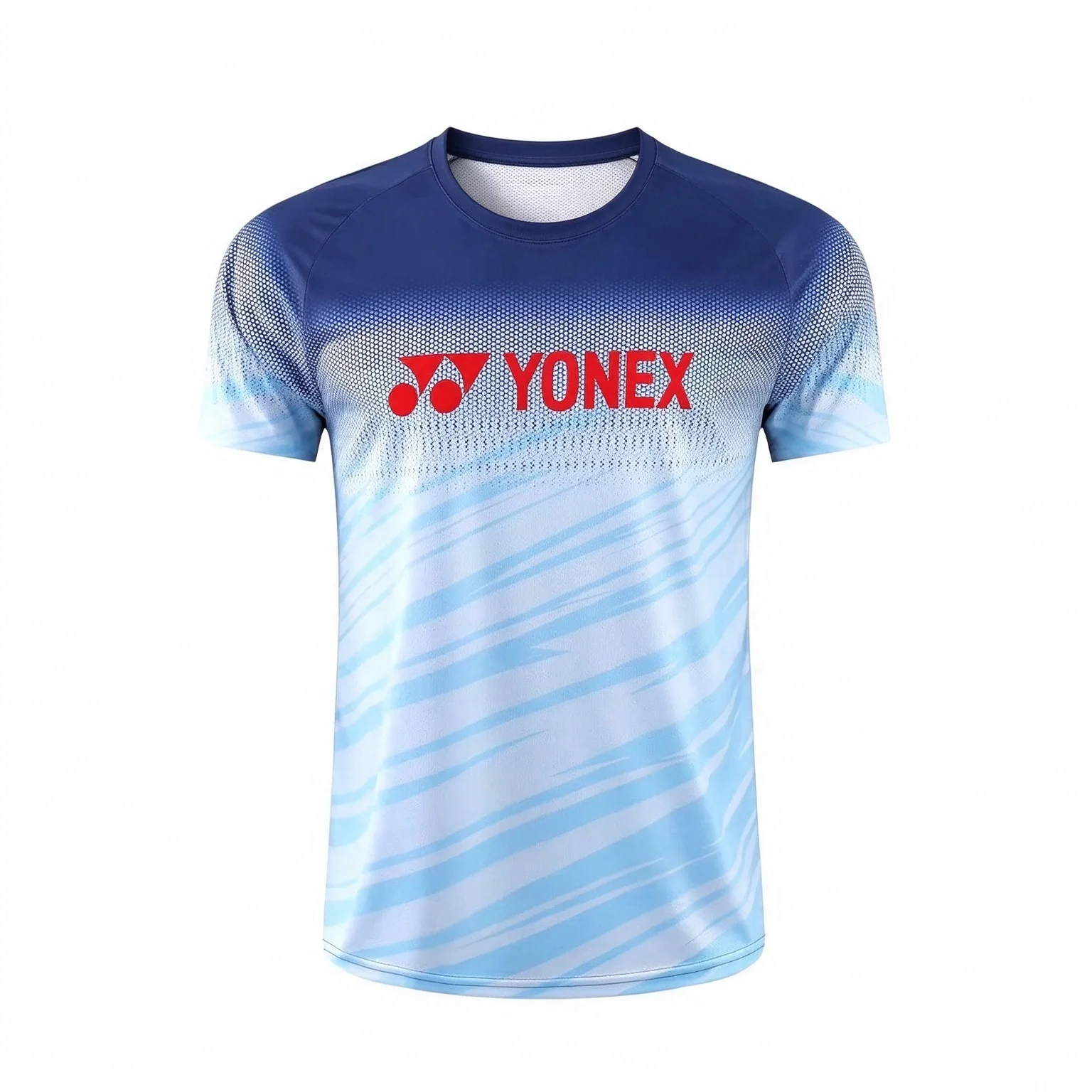 YONEX Herren-Badminton-Uniform, schnelltrocknend, atmungsaktiv, schweißabsorbierend, kurzärmelig, für Wettkampf und Training. – Detail 5