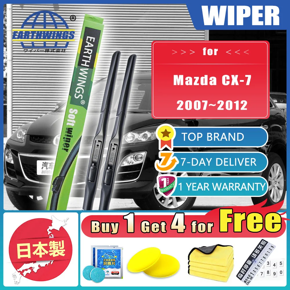 

For Mazda CX-7 CX7 CX 7 2007~2012 2008 2009 2006 2011 ER Car Front Rear Windshield Wiper Blade Accessories Protectives Cleaning