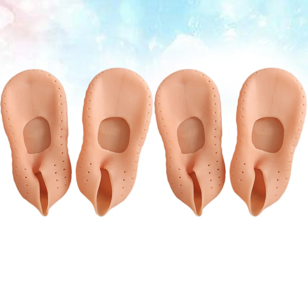 

2Pairs Anti-Crack Foot Protection Sebs Socks Durable Elastic Breathable Room Floor Socks Sports Size Color