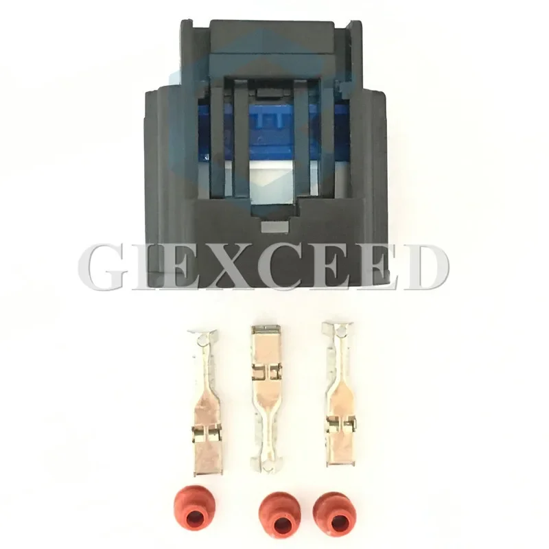 2 Sets 3 Pin Female Automotive Power Steering Pump Plug Auto EPS Connector AC Assembly Socket For Ford Focus Mazda