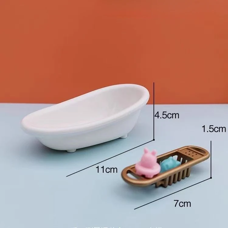 Caja de regalo en miniatura para casa de muñecas, conjunto de muebles para casa de muñecas, cocina, baño, juguetes de simulación, juguete para niñas, 1/12