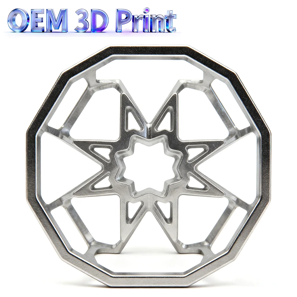 OEM Metal 3D Printing Service Aluminum Alloy Hollow Structural Parts SLM Selective Laser Melting Custom Lightweight Industrial