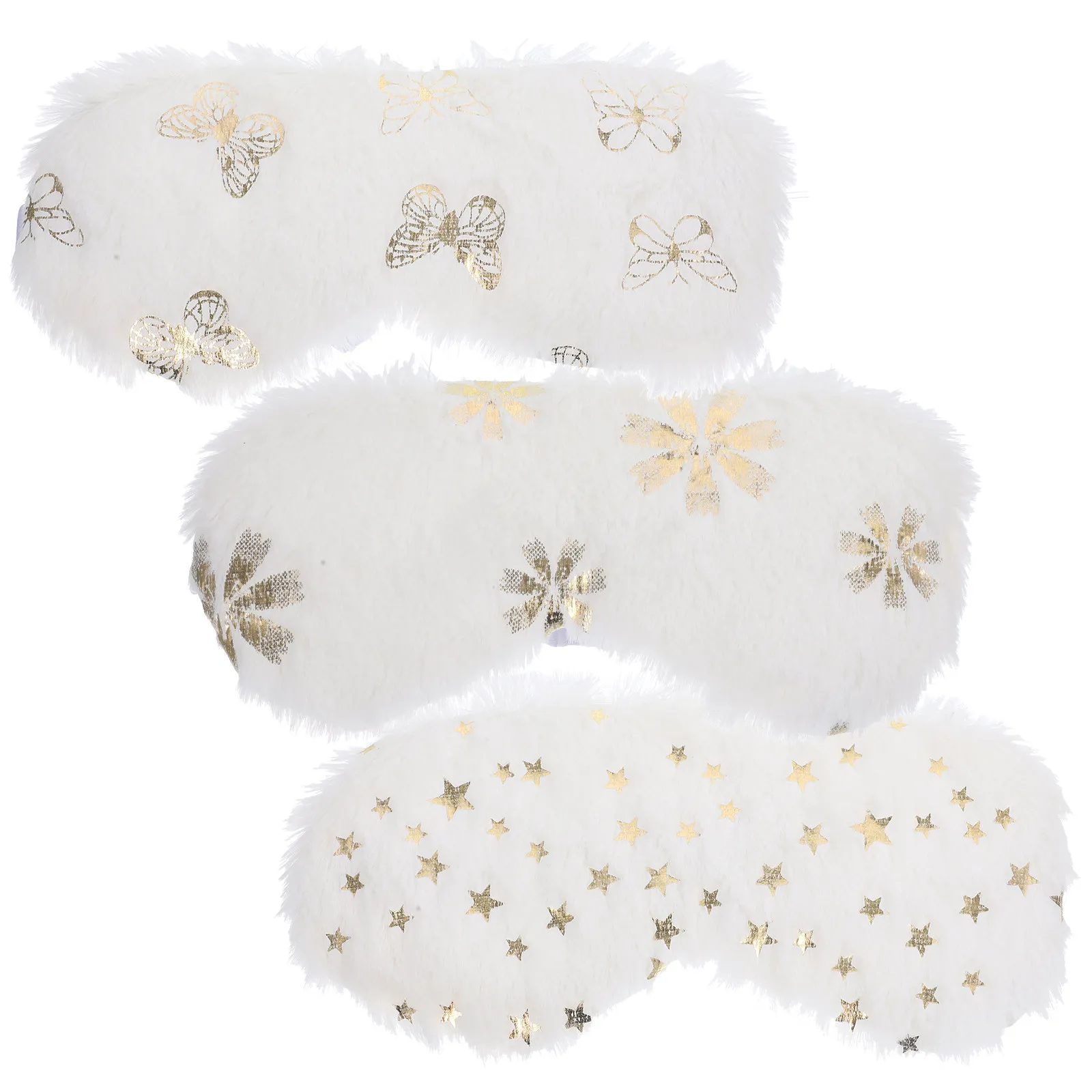 3Pcs Soft Breathable Sleep Eye Masks for Adults Office Students Travel Light Blocking Comfortable Elastic Eye Covers