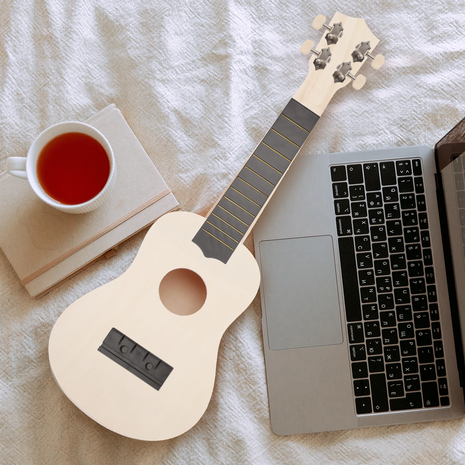 

DIY Ukulele Kit Practical Material Instrument Make Your Own Kids Guitar Supplies Smooth Wooden Surface Assemble Exercise Musical