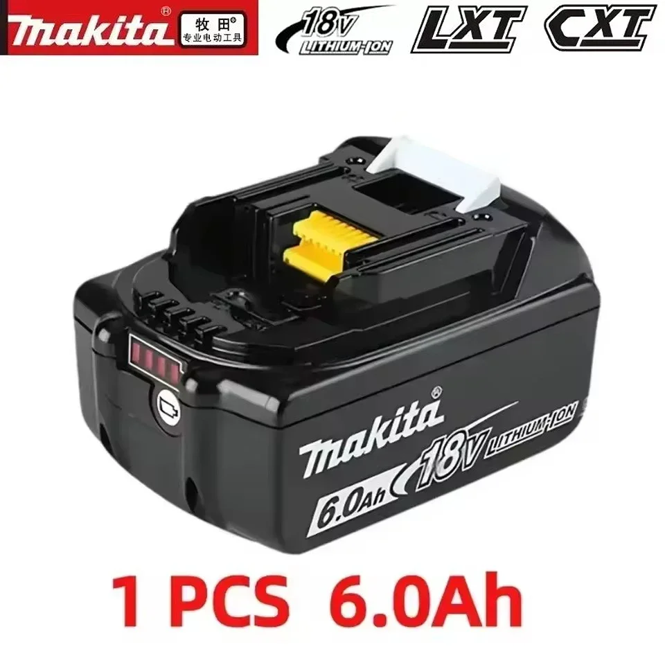 

100% for Makita 18V Battery 6Ah Rechargeable Power Tools Battery 18V makita with Li-ion Replacement LXT BL1860B BL1860B BL1850B