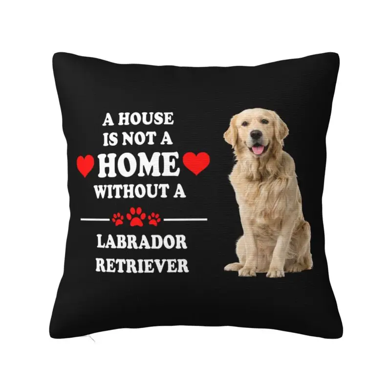 Labrador Retriever Dog Cushion Cover 60x60 cm Polyester Soft Throw Pillow Case For Sofa Car Living Room Decoration Pillowcase