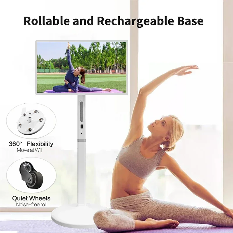 32"  Portable 10 Points Capacitive Touch Smart TVs Room Amusement Learning Sport Yoga Durable Interactive Mobile Display