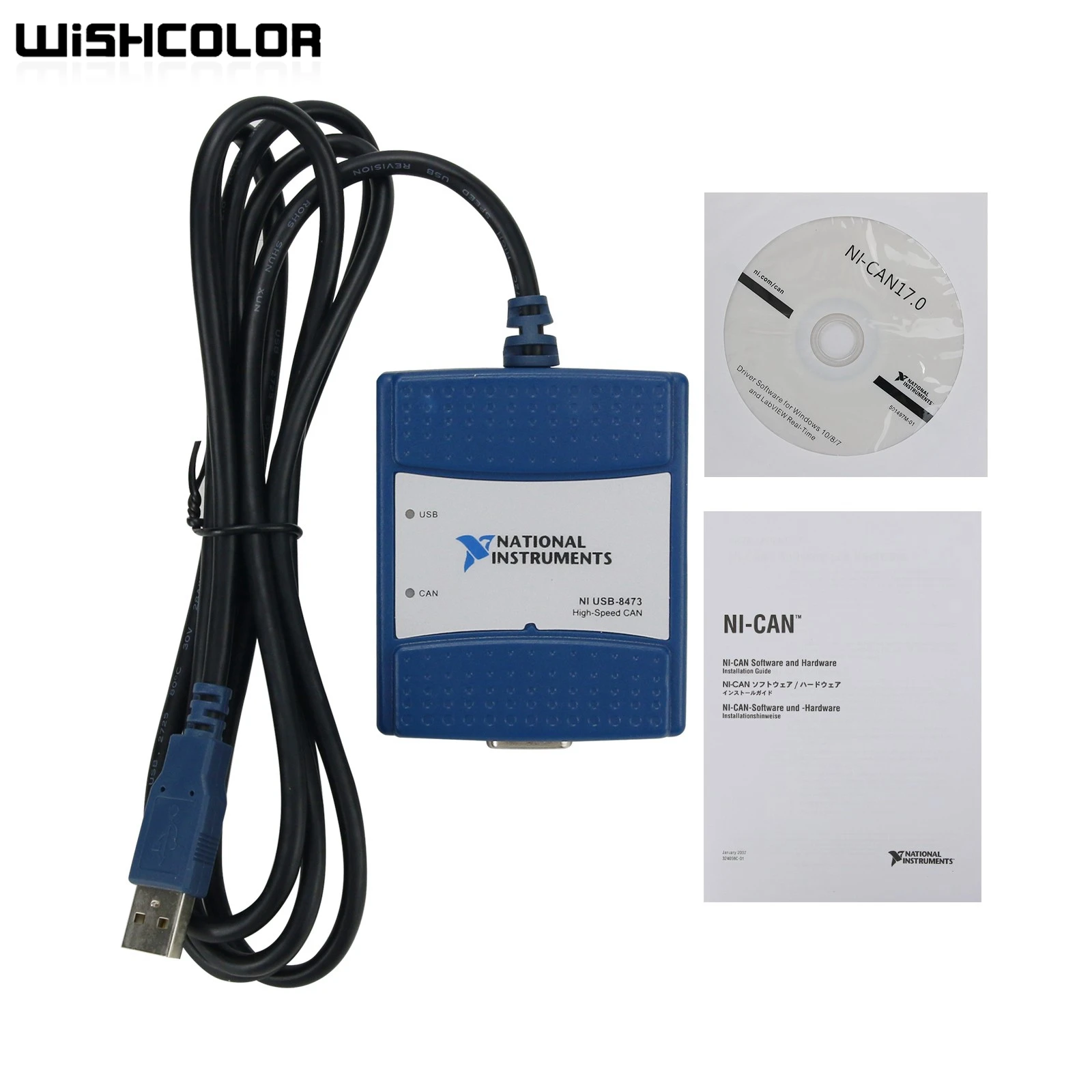 

Wishcolor Original USB-8473 CAN Interface Device 779792-01 High Speed CAN for NI National Instruments