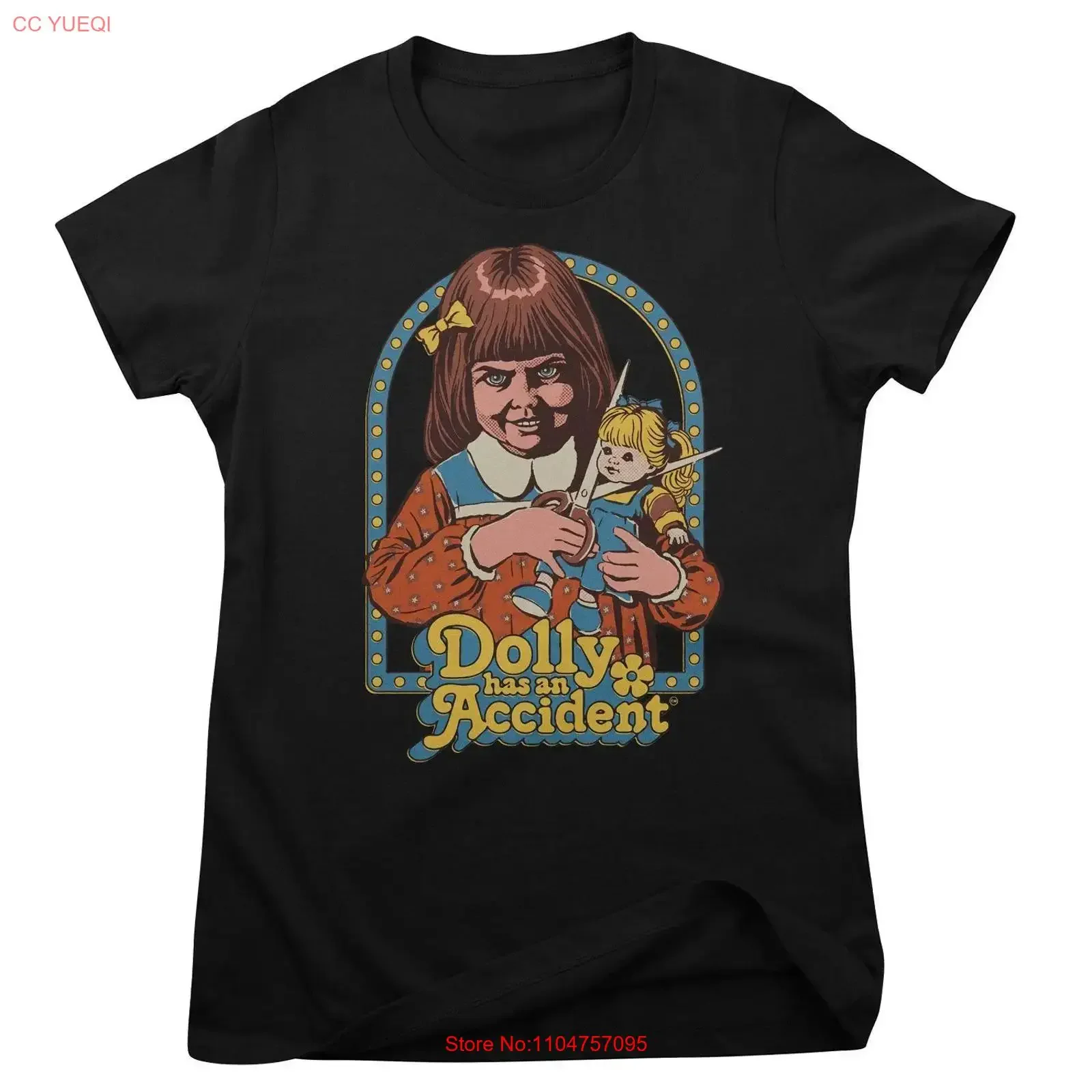 Officially Licensed Steven Rhodes Dolly Has An Accident Women T Shirt vintage Washed graphic Versatile Top For Everyday Wear