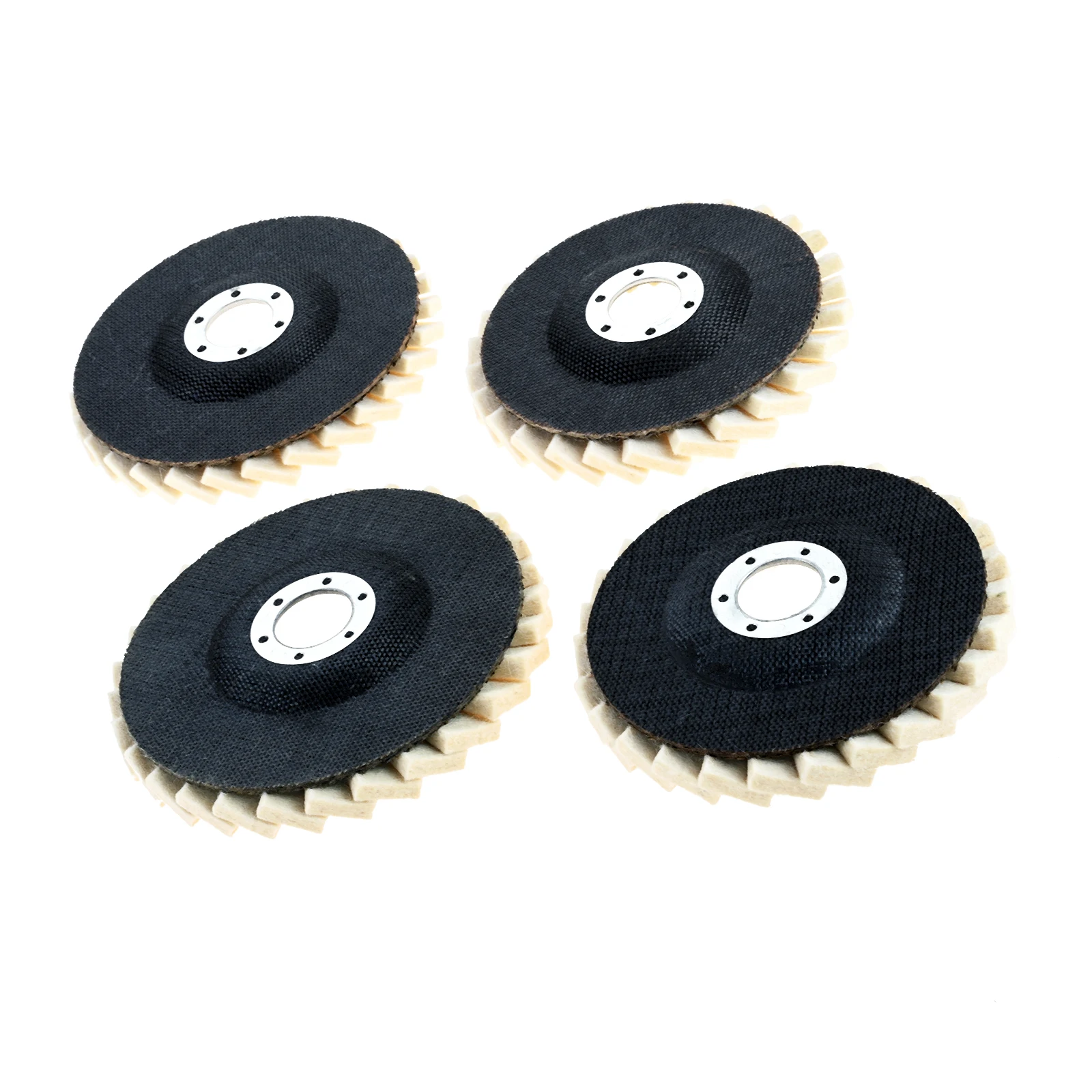 

3PCS Angle Grinder Buffing Polishing Wool Felt Flap Discs Kit for Stainless Steel Aluminum Metal Surface Finishing & Restoration