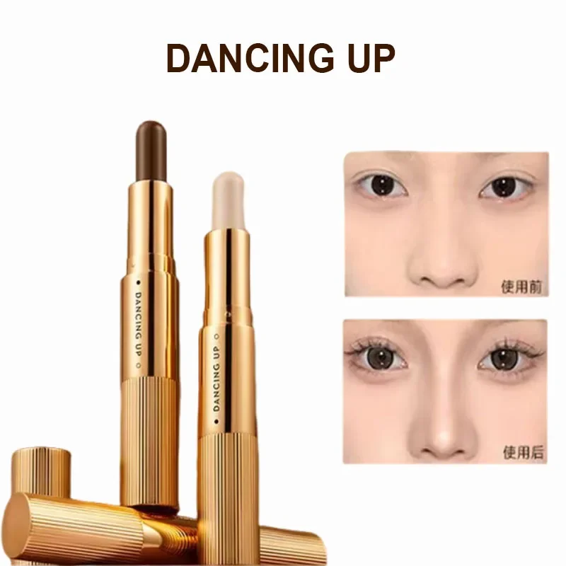 Dancing Up Double-end Face Highlight Charming Face Oil-control Concealer Pencil Facial Highlight Corrector Repair Stick Pen