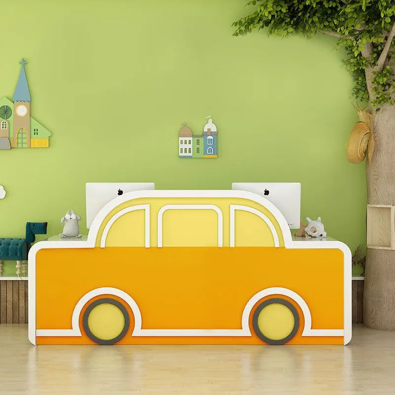 Front Desk Pink Reception Desks Design Modern Wood Checkout Reception Desks Welcome Display Mostrador Recepcion Office Furniture