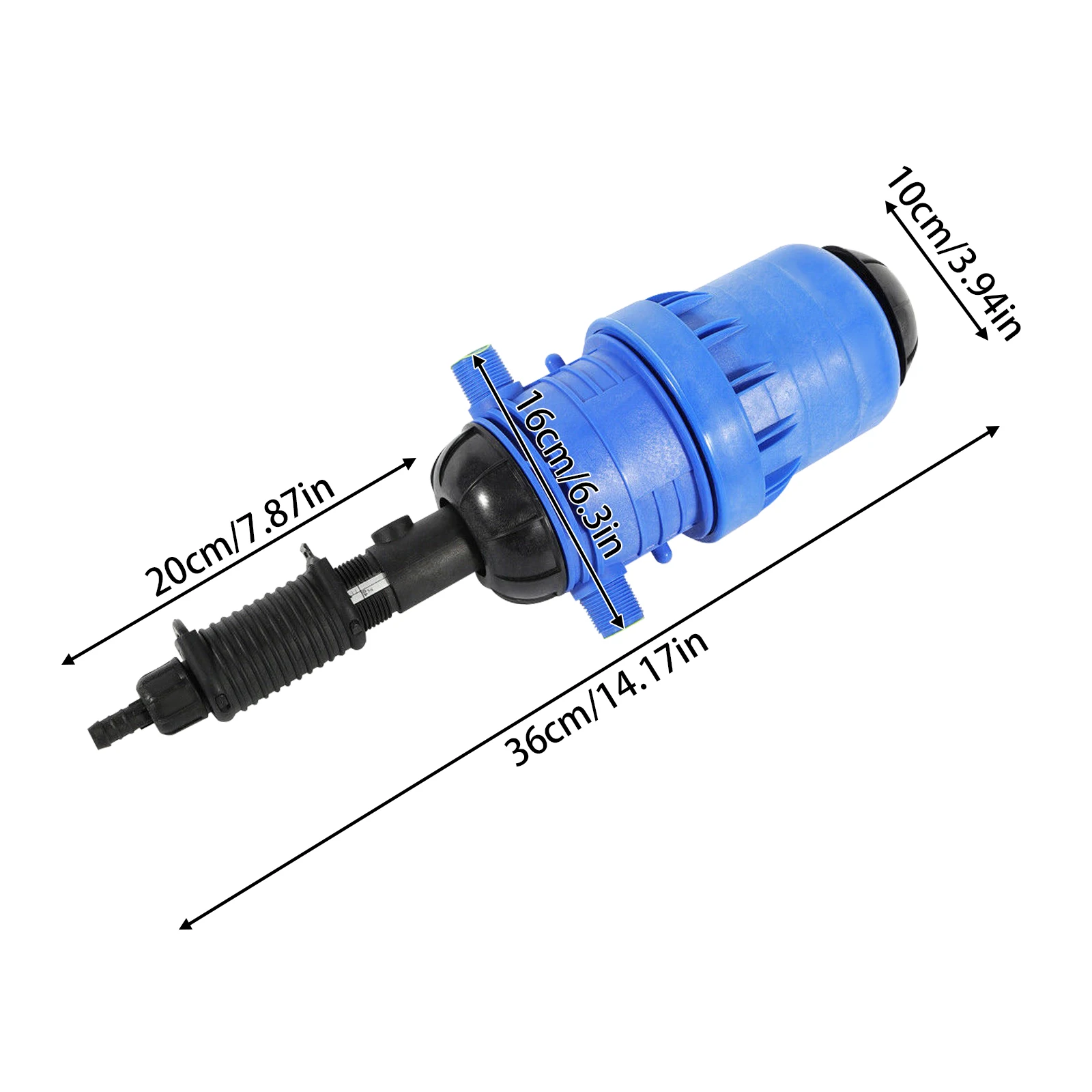 

Fertilizer Injector Pump, 0.4-4% Water Powered Chemical Liquid Doser Dispenser 20-2500L/H Automatic Fertilizer Dispenser