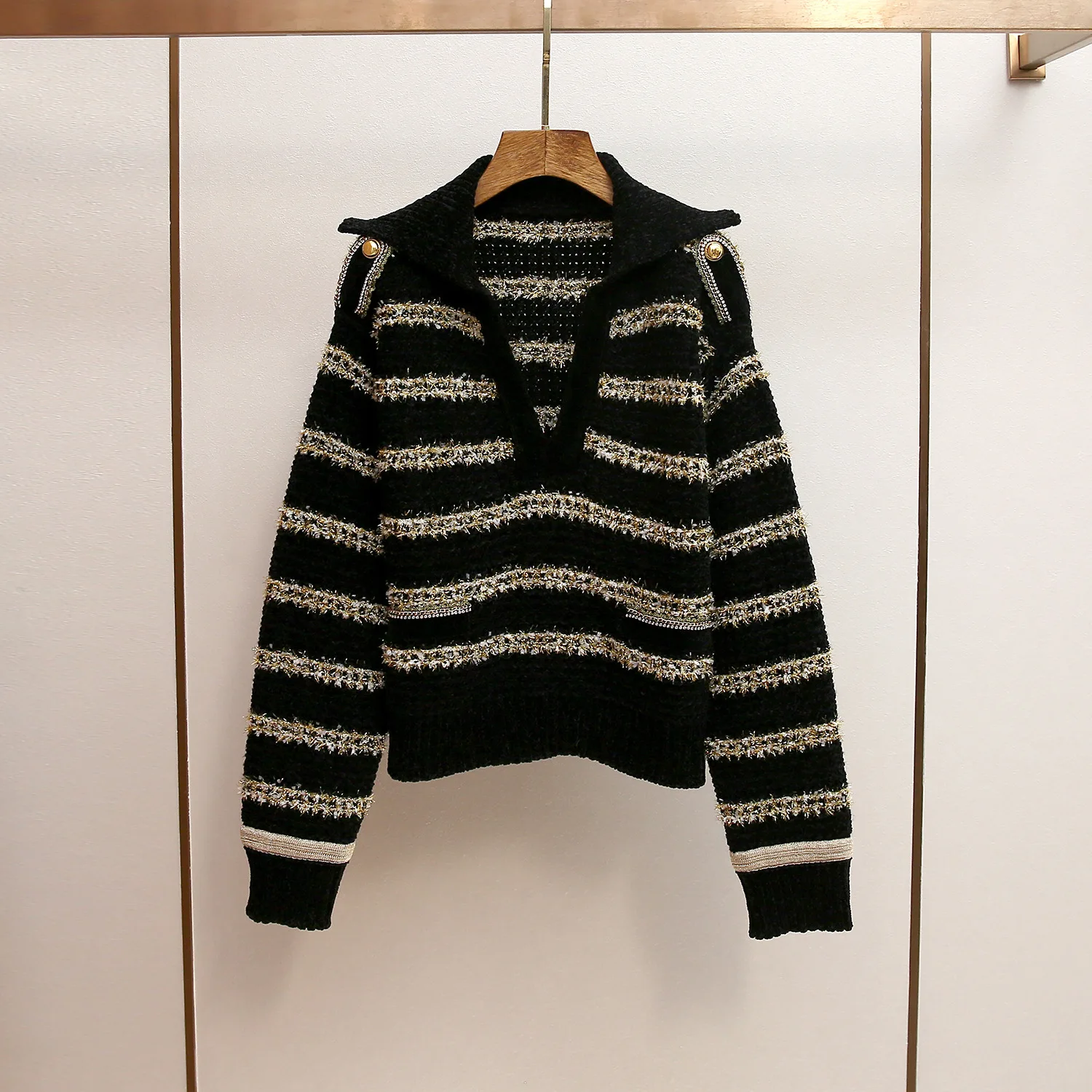 

【Gift Free】Women Autumn Winter New Premium Lazy Casual Vintage Style V-Neck Loose Knit Sweater