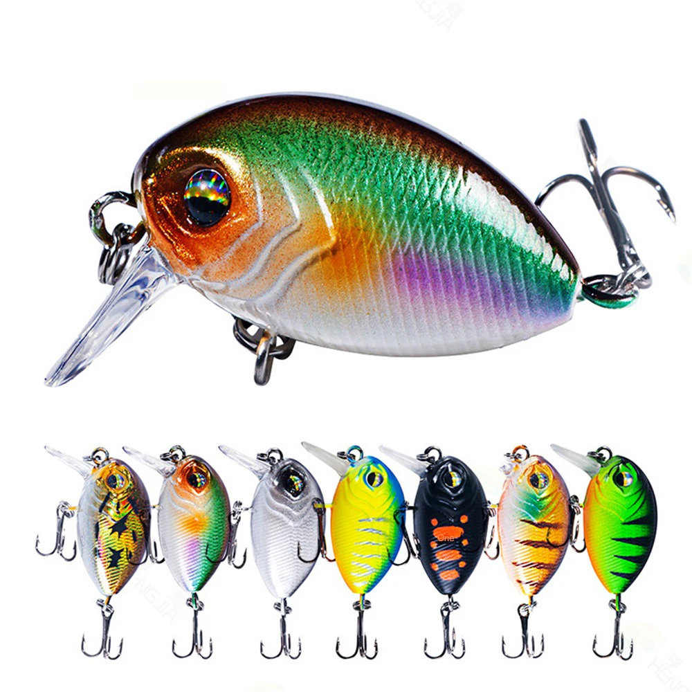 38mm 3.8g Mini Floating Bionic Crank Little Fatty Lure CHUBBY SSR Artificial Hard Bait Fishing Lure Wobbler Fishing Accessories